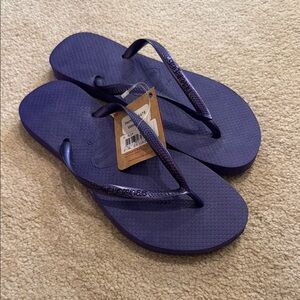 Havaianas Purple Flip Flops